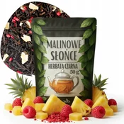 shumee Črni čaj MALINOVO SONCE 50 g ANANAS MALINA LIOFILIZIRANA MALINA