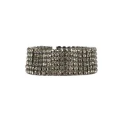 Addicted2 Verižica Asteria choker in argento 925 brunito temno siva
