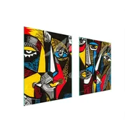 shumee STEKLENA ZAŠČITNA PLOŠČA ZA ŠTEDILNIK 85x52 POP ART.