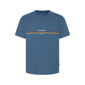 Pepe Jeans Majica Adur  modra / rumena / češnjevo rdeča / bela