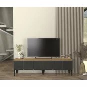 Pedro tv komoda antracit-hrast ( 0000402 )