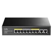 CUDY Video rekorder i switch GS1010PE 8-Port Gbit sa 2 Gbit Uplink portovima 120V crni