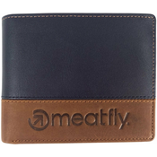 Meatfly Eddie Premium Leather Wallet Navy/Brown Denarnica