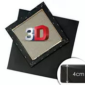 3D Crno slikarsko platno na okviru PROFI - odaberite dimenziju ()
