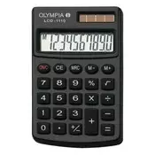 Džepni kalkulator OLYMPIA LCD-1110, 10 znamenaka, crna 941901001