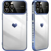 shumee SILIKONSKI OVITEK APPLE IPHONE 14 PRO MAX OKVIR MODER + ZAŠČITA ZA KAMERO