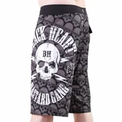 Moške kratke hlače (kopalke) BLACK HEART - BASTARD SKULL - ČRNA - 12492