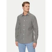 Tommy Jeans Srajca Poplin Check DM0DM21115 Črna Regular Fit