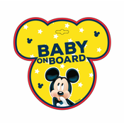 Znak Baby on board Mickey Mouse