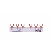 shumee 6P 63A 10mm2 viličasta zbiralka (6 mod.+HI) EVG-3PHAS/6MODUL/HI 216411