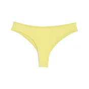 Womens Pumas Brazilian Swim Bottoms, Yellow, Size L, Women