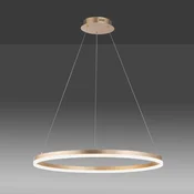 Paul Neuhaus LED viseča svetilka Titus, O 80 cm, medenina, zatemnljiva - Dnevna soba/jedilnica - Sodobni - mat medenina - Kovina