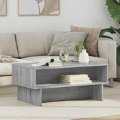 vidaXL Klubska miza Siva Sonoma 80 x 46 x 35 cm Konstruiran les