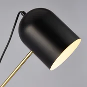 Searchlight Stojna svetilka Zaliha, črna/zlata, kovina, 120 cm, E27 - Dnevna soba/jedilnica - Sodobni - črna, bela, zlata