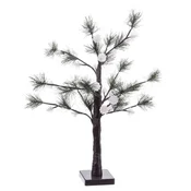 shumee Božično drevo 24 svetlečih kroglic 60 cm