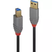 shumee Lindy USB 3.2 kabel tipa A do B, Anthra Line, 1 m, 36741