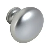 Pohištveni gumb Pallas o 32 mm, globina 27 mm, Zamak, kromiran, mat