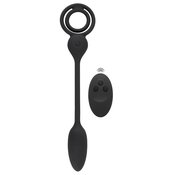 Rebel Cock & Ball Ring with RC Butt Plug Black