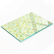 shumee Elegantna in trpežna steklena tabla s potiskom geometrijskih oblik 80x52 cm