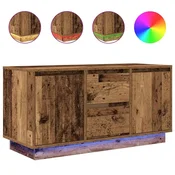 Vidaxl TV omarica z LED lučkami starinski les 100x41x50 cm