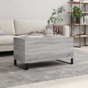 vidaXL vidaXL Klubska mizica siva sonoma 90x44,5x45 cm inženirski les, (20908388)