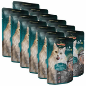 Vrečka hrane Leonardo ribe in rakci, 12x85 g