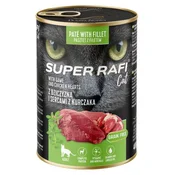Super Rafi Cat Adult P&F Game and Chicken hearts 400 g