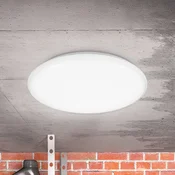B.K. Licht LED stropna svetilka Jill, bela, O 27,8 cm, plastika, 4.000 K - Hodnik