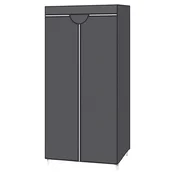 Songmics Omara tkanina zložljiva omara 75x45x160 cm črna