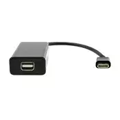 shumee Kabel ProXtend USB-C na Mini DP, 20 cm, črne barve, USBC-MINIDP-0002