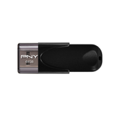 Memorija USB FLASH DRIVE, 64 GB, PNY Attaché 4, FD64GATT4-EF, crna