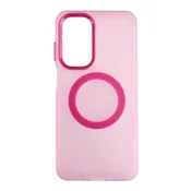 Silikonska futrola Magsafe FLURO COLOR Samsung A57 ROZE