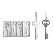 Lilium novogodišnji ukras kljucevi polirezin set/4,8cm, 045056