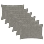 vidaXL Prevleka za blazino 6 kos HOUTEN Svetlo siva 30 x 50 cm