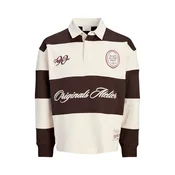 Jack & Jones Junior Majica Salmanco čokolada/naravno bela