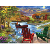 Sunsout - Puzzle Illustrations - Lake Life - 1 000 kosov