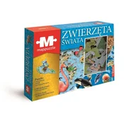 shumee Živali sveta. Fizični zemljevid. Uganka. Demart