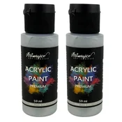 Artmagico Akrilna barva Premium 59 ml, Silver, 2 kosa