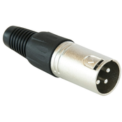 Konektor Master Audio - XLR-M, srebrni/crni