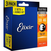 ELIXIR NANOWEB 3FOR2 10-46 PAKET STRUN ZA ELEKTRIČNO KITARO