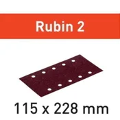 Brusni list Rubin 2 STF 115X228 P40 RU2/50 kos