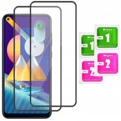 shumee 2x kaljeno steklo za Samsung Galaxy A11/M11 za celoten zaslon 5D