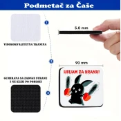 Podmetac za caše Ubijam za hranu (1 kom)
