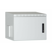 7U wall mounting cabinet, outdoor, IP55 490x600x600 mm, color grey (RAL 7035)