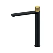 Rosan S.2 BLACK - GOLD Baterija za lavabo XL