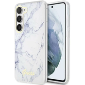 Guess Samsung Galaxy S23+ white hardcase Marble (GUHCS23MPCUMAH)