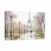 Slika Styler Canvas Watercolor Paris Melancholx, 85 x 113 cm