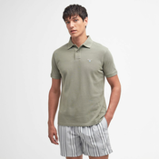 Jednobojna polo majica Barbour Sports Polo Shirt — Mid Olive - S