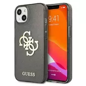 GUESS GUHCP13MPCUGL4GBK Big Logo silikonski ovitek za iPhone 13 6.1 - z zlatimi bleščicami