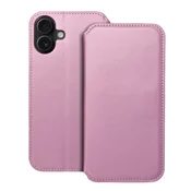 OEM Torba za iPhone 16 Plus Dual Pocket Book za iPhone, svetlo roza